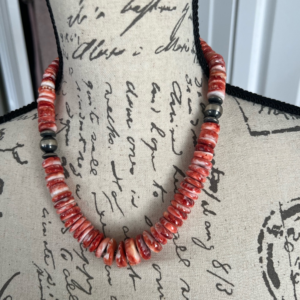 Sterling And Spiny Amazing Necklace